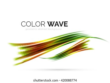 Vector abstract color wave design element