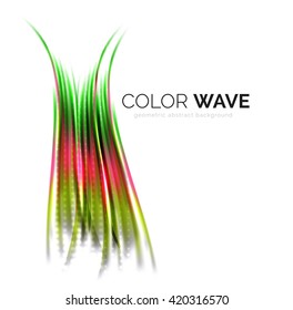 Vector abstract color wave design element