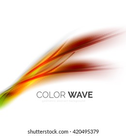 Vector abstract color wave design element