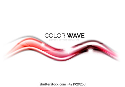 Vector abstract color wave design element