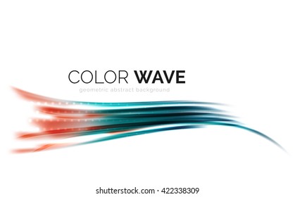 Vector abstract color wave design element