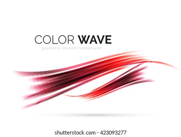 Vector abstract color wave design element