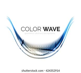 Elemento de diseño de onda de color abstracto vectorial
