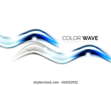 Vector abstract color wave design element