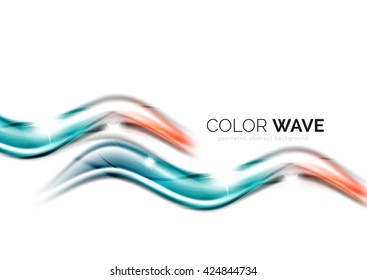 Vector abstract color wave design element