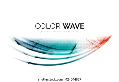 Vector abstract color wave design element Vector abstract color wave design element