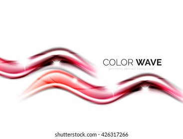 Vector abstract color wave design element