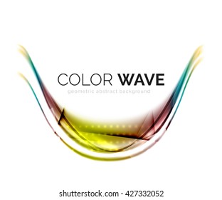 Vector abstract color wave design element Vector abstract color wave design element