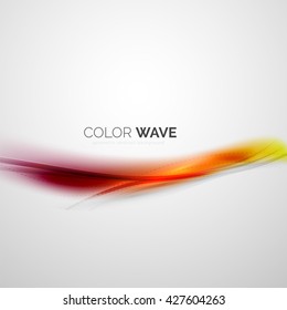 Elemento de diseño de onda de color abstracto vectorial
