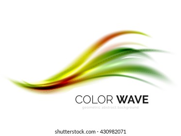 Vector abstract color wave design element