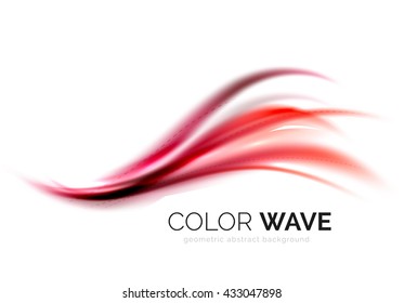 Vector abstract color wave design element