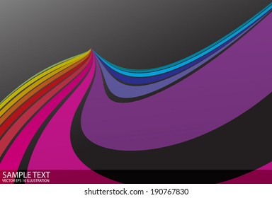 Vector abstract colored background illustration - Abstract rainbow color background illustration template