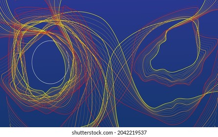 Vector abstract colored line art background, illustration suitable for backdrop.