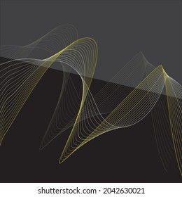 Vector abstract colored line art background