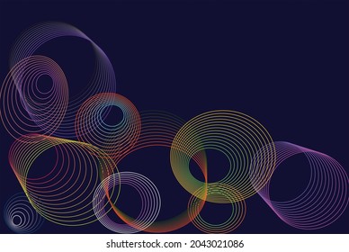Vector abstract colored line art background, Illustration suitable for backdrop