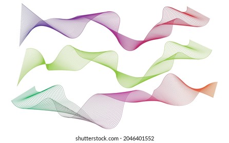 Vector abstract colored line art background, illustration suitable for backdrop