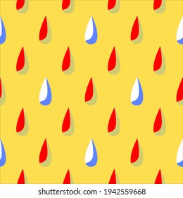Vector - abstract colored water drops seamless pattern. Template.
