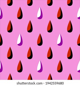 Vector - abstract colored water drops seamless pattern. Template.