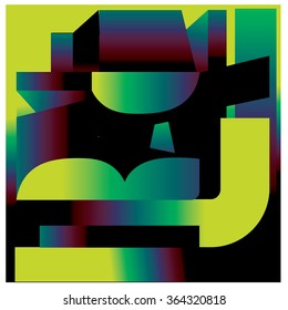 Vector abstract colorful background 