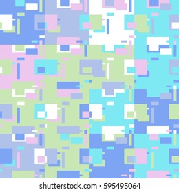 Vector abstract colorful background. American country side style. Patchwork. Seamless pattern.