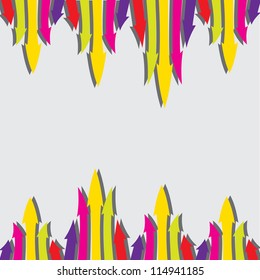 vector abstract colorful background with arrows. vector business illustration.
