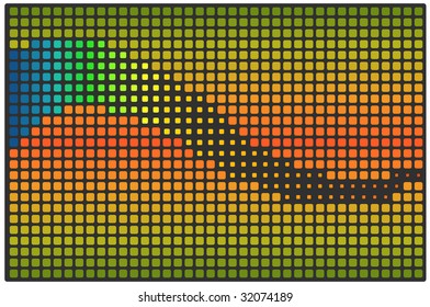 Vector abstract colorful background with blue wave