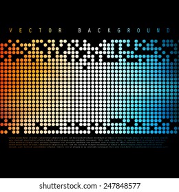 Vector Abstract colorful background. Color Circle disco 