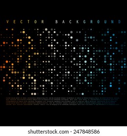 Vector Abstract colorful background. Color Circle disco 