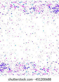 Vector abstract colorful background. Confetti isolated on white background.