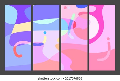 Vector abstract colorful background fluid liquid for story social media, banner and poster 