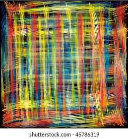 Vector abstract colorful background with freehand sketch