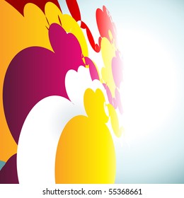 vector abstract colorful background illustration