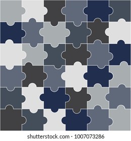 Vector Abstract colorful background made from puzzle pieces