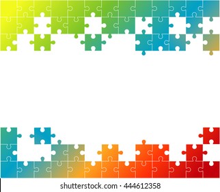 Vector Abstract colorful background made from colors puzzle pieces and place for your content.