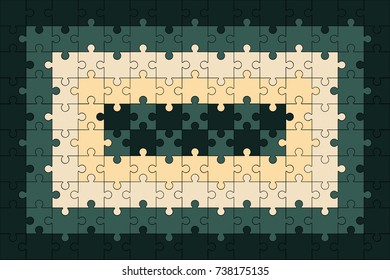 Vector Abstract colorful background made from puzzle pieces.