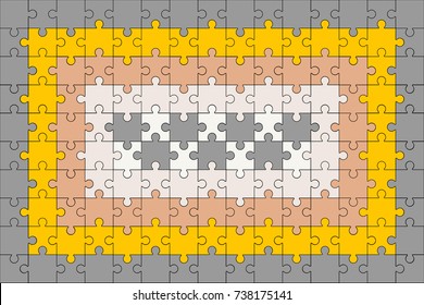 Vector Abstract colorful background made from puzzle pieces.