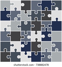 Vector Abstract colorful background made from puzzle pieces