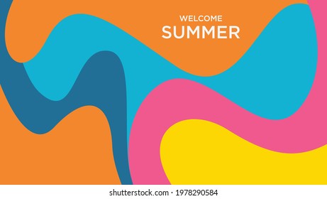 vector Abstract colorful background . Modern concept for the summer collection.