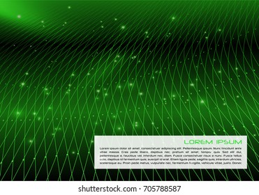Vector abstract colorful background with strong light from left in green color