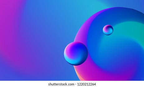 vector abstract colorful background volume spheres