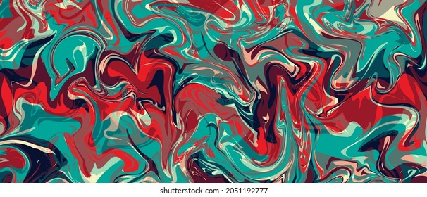 Fondo de color abstracto vectorial para su diseño. Rasgos de color caóticos.