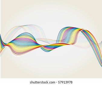 Vector abstract colorful banner. SAMPLE TEXT