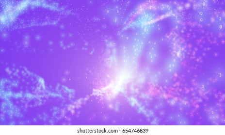 Vector abstract colorful  big data point plot visualization. Futuristic infographics design. Visual information complexity. Intricate data threads graphic. Social network, financial analytics.