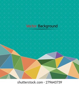 vector abstract colorful and blue background for design