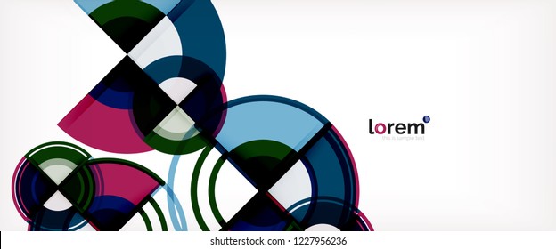 Abstrakter, bunter Vektorhintergrund. Trendy Layout-Vorlage für Geschäfts- oder Technologiepräsentation oder Web-Broschüre, Tapete. Vektorgrafik