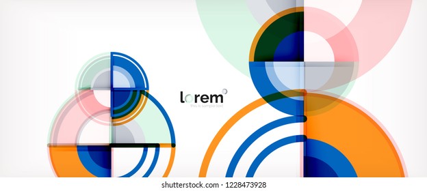 Abstrakter, bunter Vektorhintergrund. Trendy Layout-Vorlage für Geschäfts- oder Technologiepräsentation oder Web-Broschüre, Tapete. Vektorgrafik