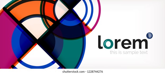 Abstrakter, bunter Vektorhintergrund. Trendy Layout-Vorlage für Geschäfts- oder Technologiepräsentation oder Web-Broschüre, Tapete. Vektorgrafik