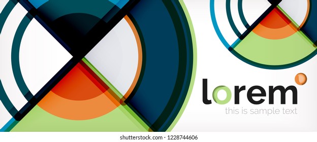 Abstrakter, bunter Vektorhintergrund. Trendy Layout-Vorlage für Geschäfts- oder Technologiepräsentation oder Web-Broschüre, Tapete. Vektorgrafik