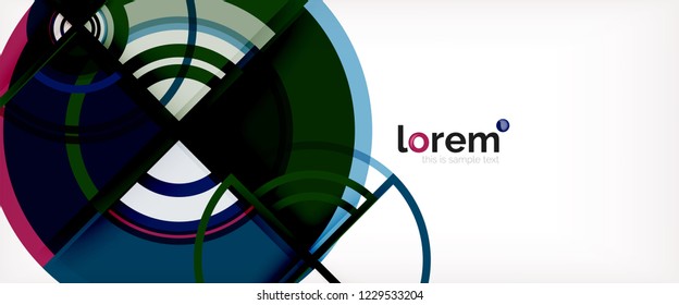 Abstrakter, bunter Vektorhintergrund. Trendy Layout-Vorlage für Geschäfts- oder Technologiepräsentation oder Web-Broschüre, Tapete. Vektorgrafik