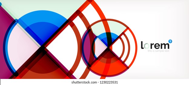 Abstrakter, bunter Vektorhintergrund. Trendy Layout-Vorlage für Geschäfts- oder Technologiepräsentation oder Web-Broschüre, Tapete. Vektorgrafik